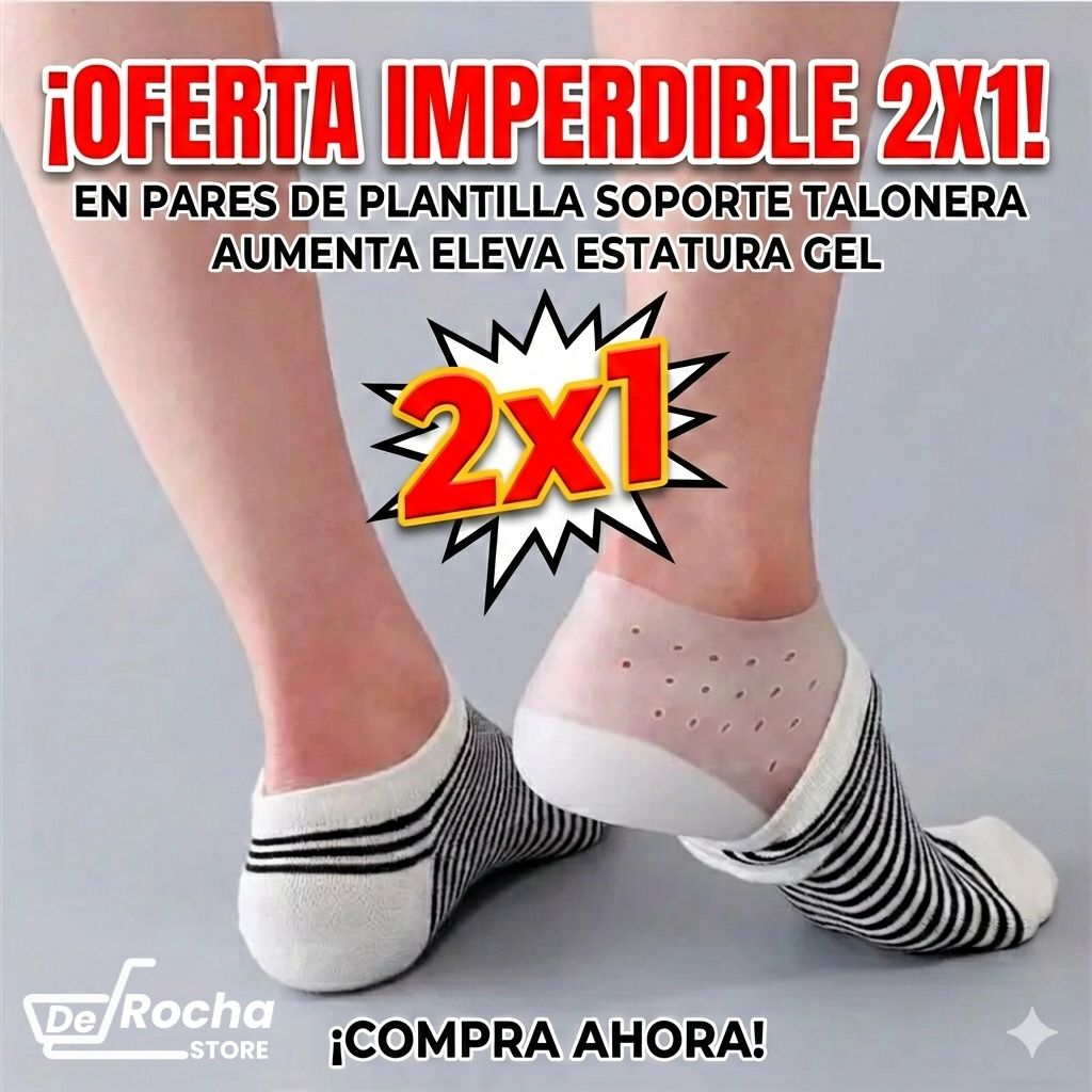 Plantilla Talonera Ortopedica 3cm 2x1